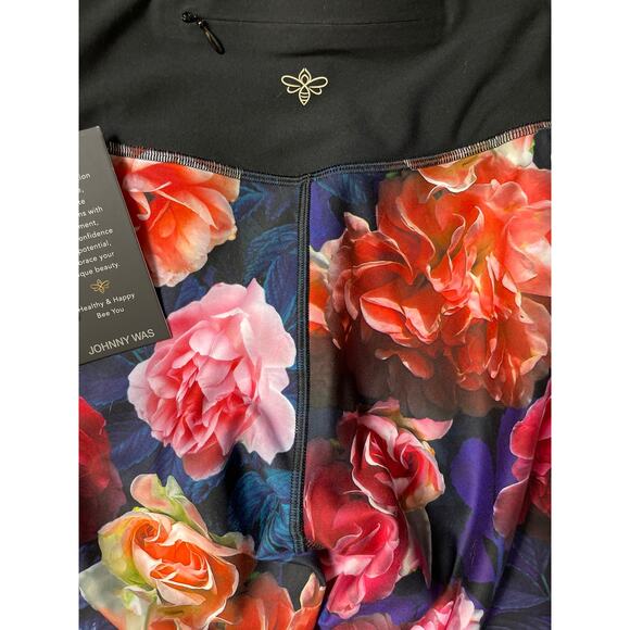 Johnny Was Active V-Yoke Studio Bee Leggings Boho Chic Size XS - Picture 11 of 11